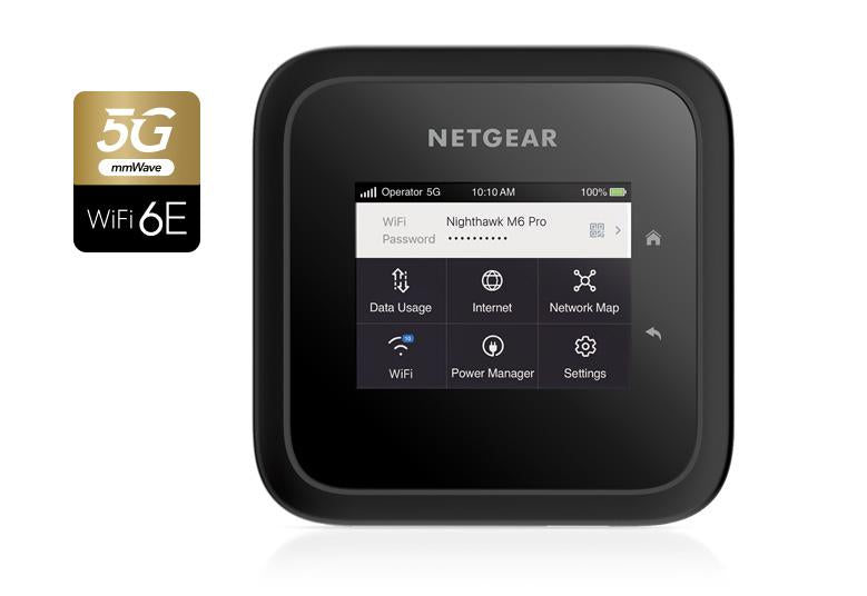 <b>NETGEAR Nighthawk (MR6550) </b> <br>M6 Pro+ 5G mmWave AXE3600 WiFi 6E 流動熱點路由器<br>2.5G LAN | 2.8 吋 LCD