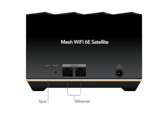 三頻 AXE5700 套裝 (MK92) <br>NETGEAR Nighthawk 三頻 WiFi 6E MESH 系統 (主機+衛星)