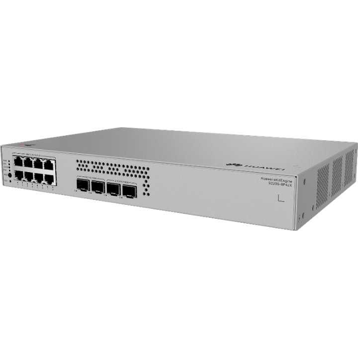 <b>Huawei eKit (S220S-8P4JX)</b><br>8埠 千兆L2 網管POE+ (128W) 交換機(無風扇) | 2 x 10GE SFP+ | 2 x 2.5GE SFP