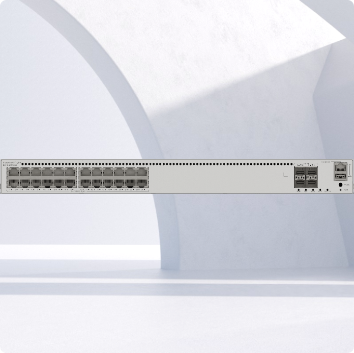Huawei eKit (S310-24PN4X) <br>24 x 10/100/1000/2.5GBASE-T ports(PoE+), 4 x 10GE SFP+ Stack Switch (400W) (intelligent fan) ports
