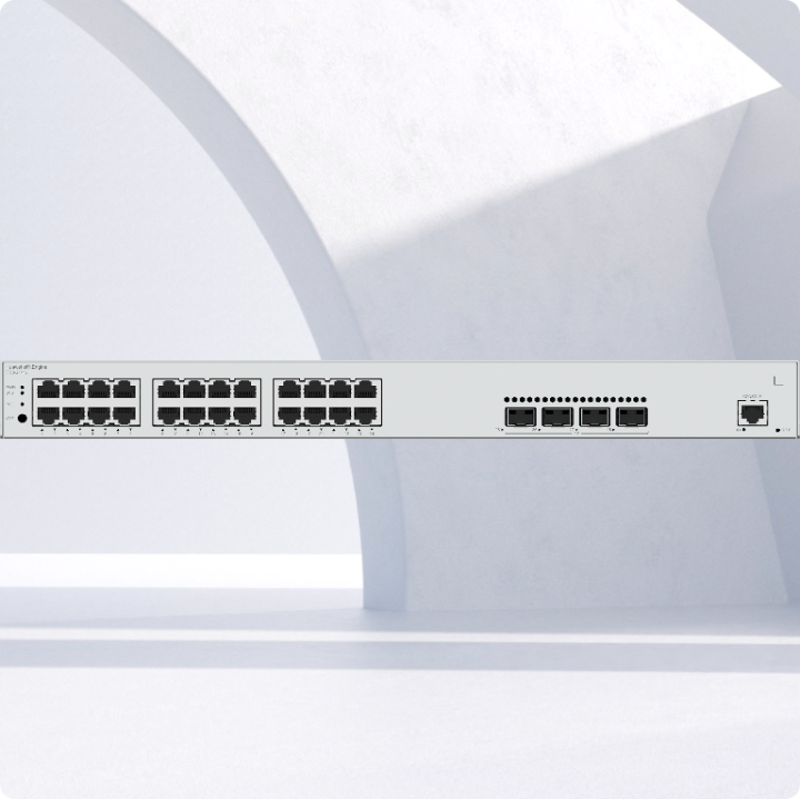 Huawei eKit (S310-24P4S) <br>24 x 10/100/1000BASE-T ports, 4 x 1GE SFP ports PoE+ Stack 交換機 (400W) (智能風扇)