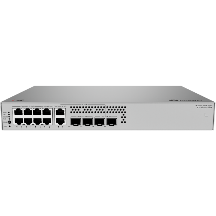 Huawei eKit (S310S-10PN4JX) <br>L2+ 6 x 1G PoE+, 2 x 1G, 2 x 2.5G SFP, 2x2.5G PoE+, 2x10G SFP+ 交換機 (128W)(無風扇)