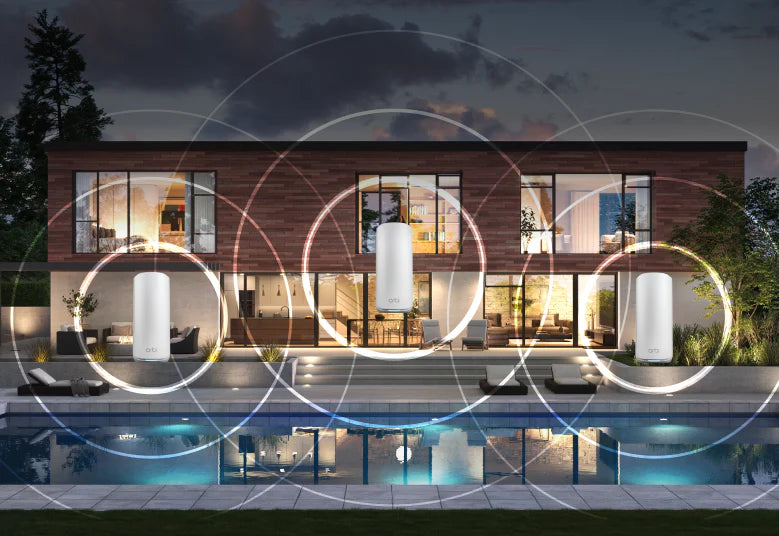 <b>NETGEAR Orbi (RBE870)</b> <br>三頻 BE21000 WiFi 7 Mesh 附加衛星分機<br>(不能獨立操作,需配合970 系列主機使用)