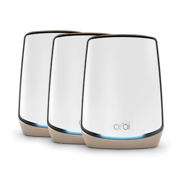 <b>NETGEAR Orbi (RBK863S)</b> <br>三頻 AX6000 WiFi 6 Mesh 無線系統<br>(3件裝, 1主機 + 2分機)