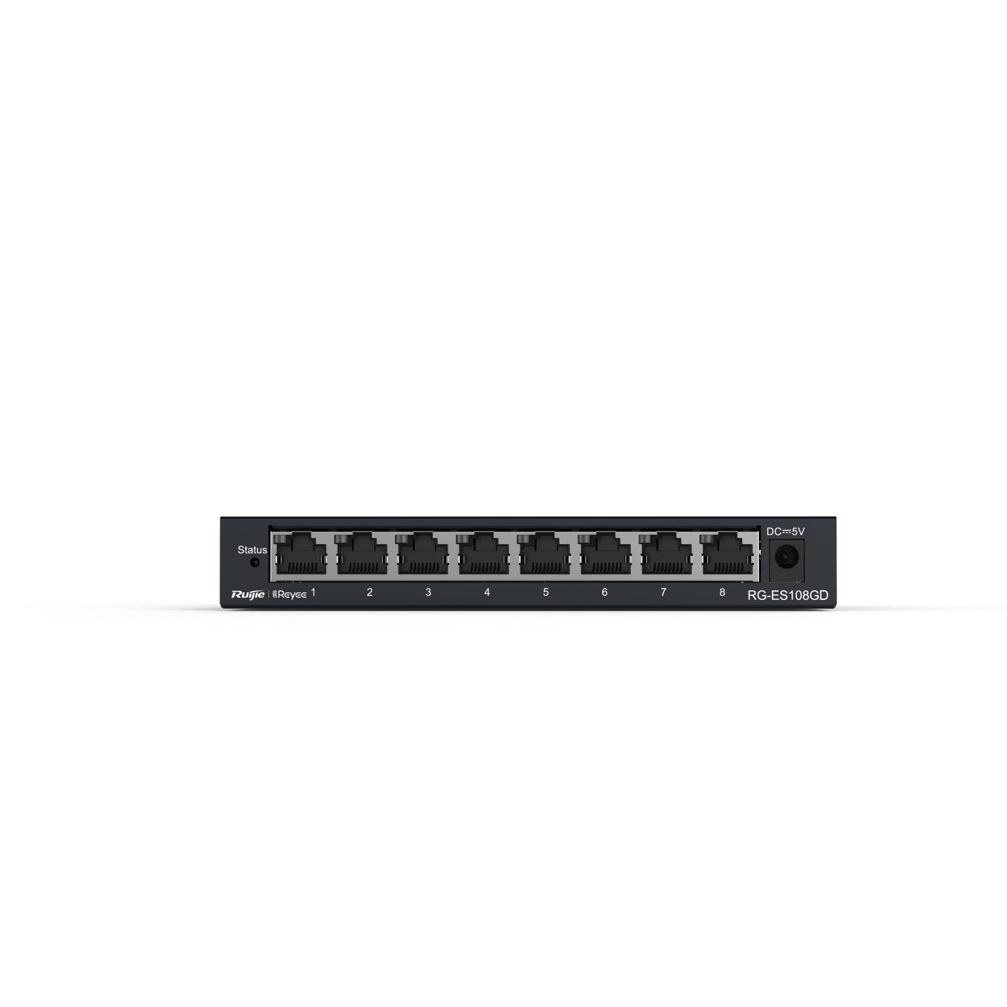 Reyee (RG-ES108GD) 8-port 10/100/1000 Mbps 非網管交換機 (金屬外殼)