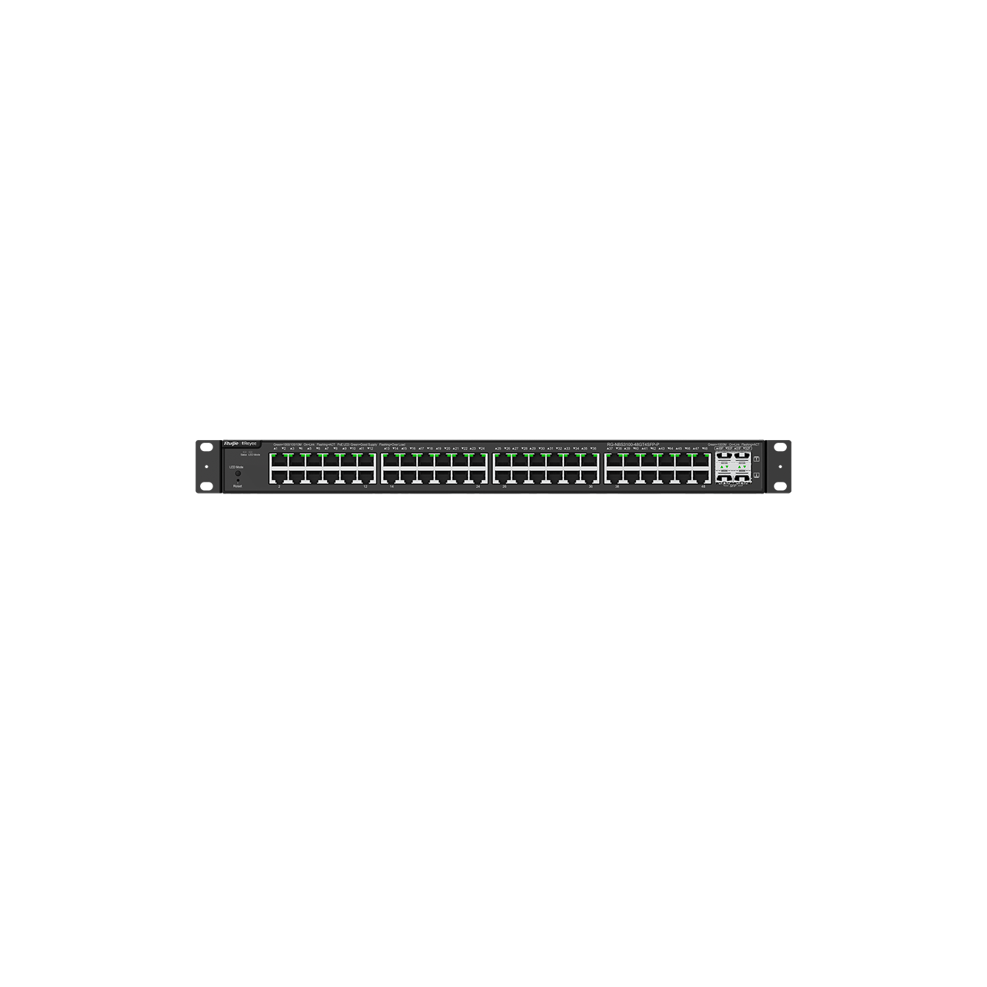 RG-NBS3100-48GT4SFP-P, 48-Port Gigabit L2 PoE+ 雲端管理交換機 | 48x1G SFP