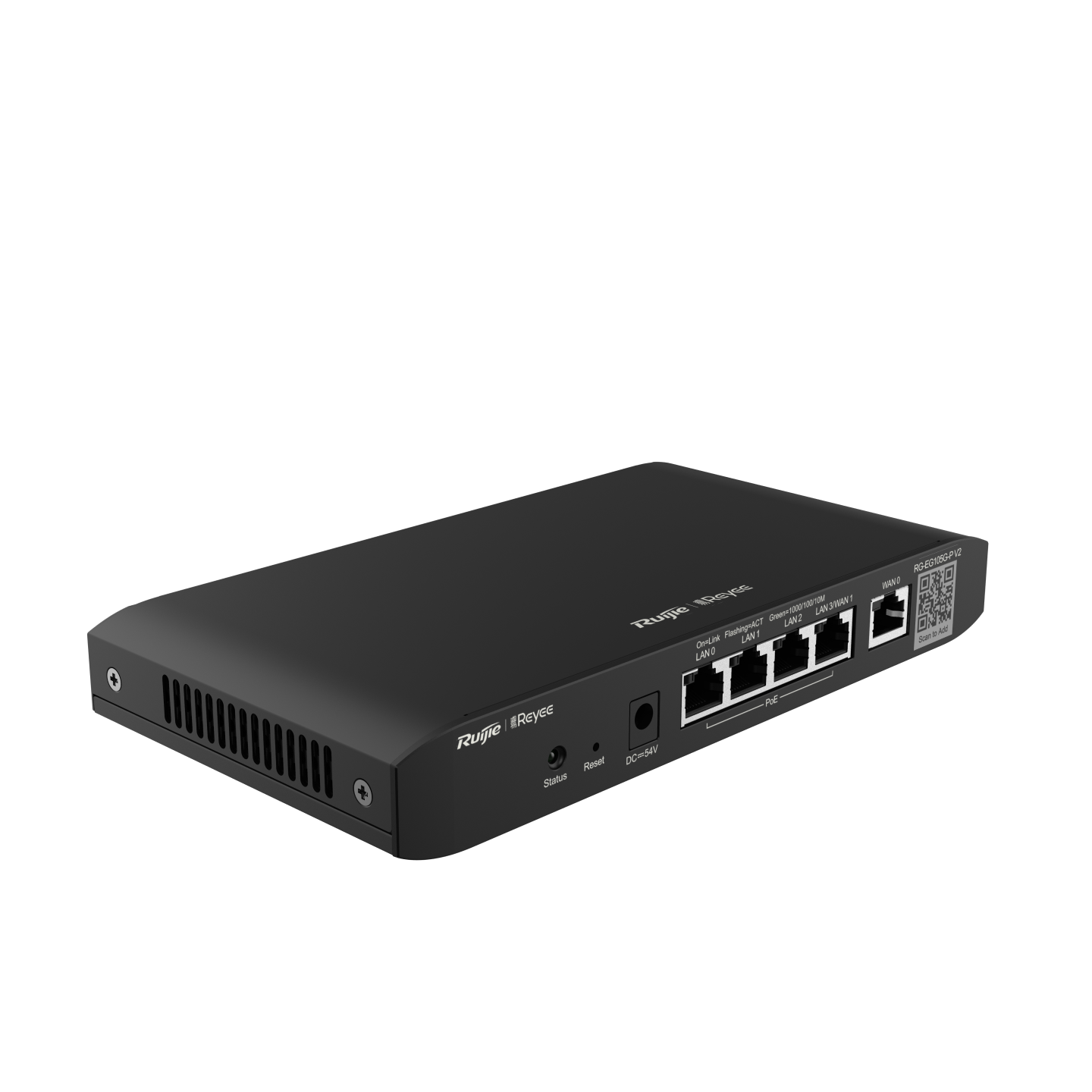 RG-EG105G-P V2 - 5-Port 千兆桌面式 PoE 路由器