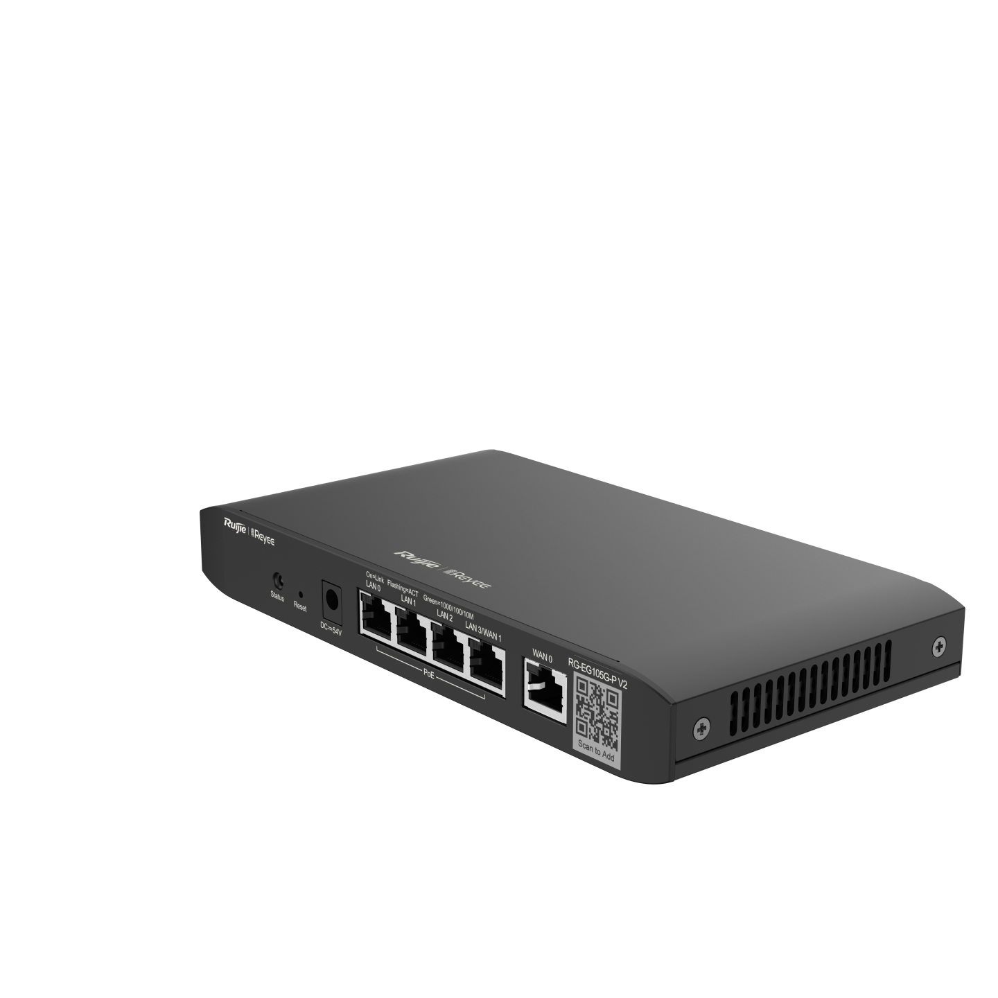 RG-EG105G-P V2 - 5-Port 千兆桌面式 PoE 路由器