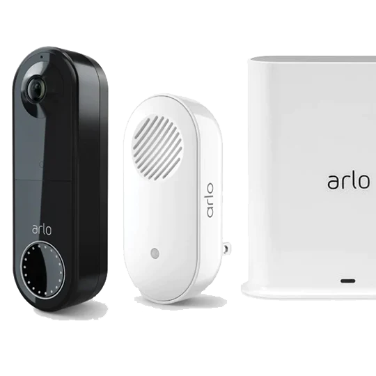 <b>Arlo Essential (AVD2001B + AC2001 + VMB4540)</b> <br>無線視訊門鈴3合1套裝B<br>(門鈴 + Chime 2 + Smart Hub)