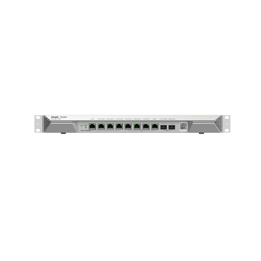 Reyee (RG-EG710XS) 企業級路由器 | 700 個客戶端 | 300 VPN Tunnels | 3Gbps 吞吐量