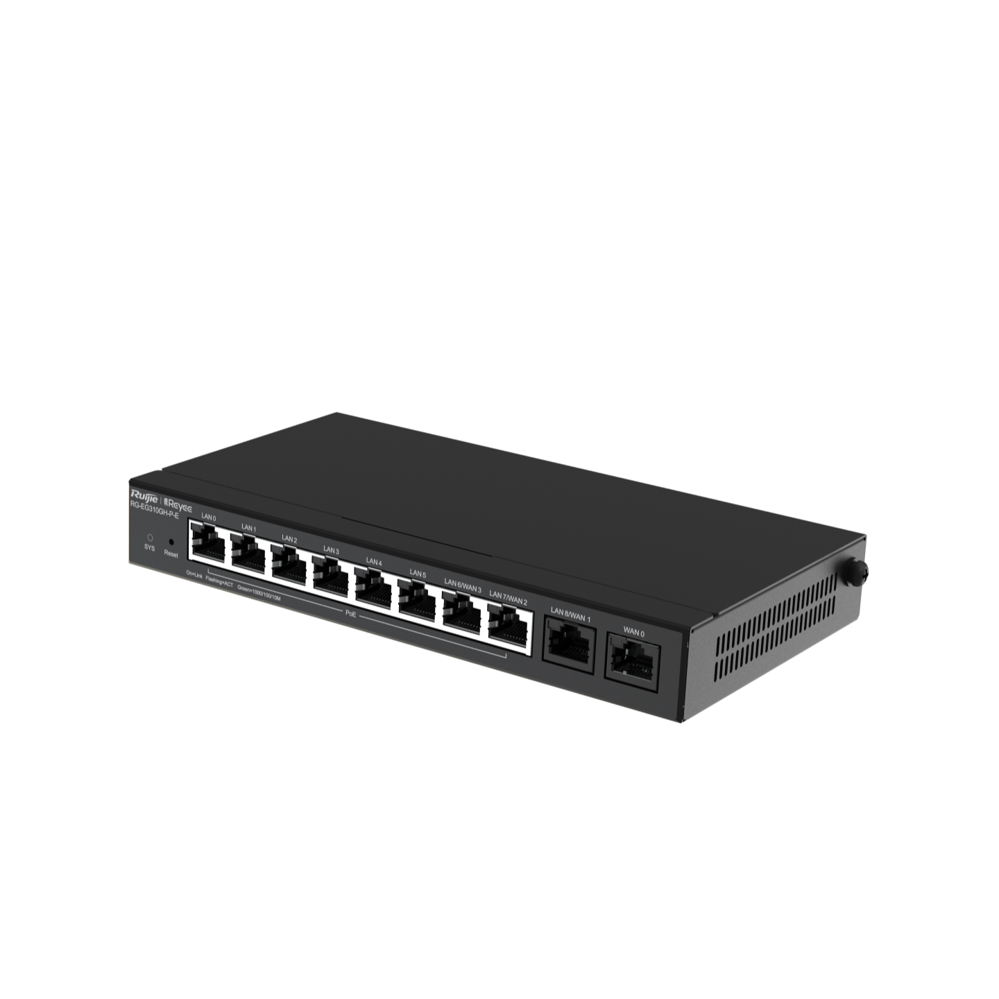 <b>Reyee RG-EG310GH-P-E </b><br>10-Port 高性能雲端管理 PoE 商用路由器