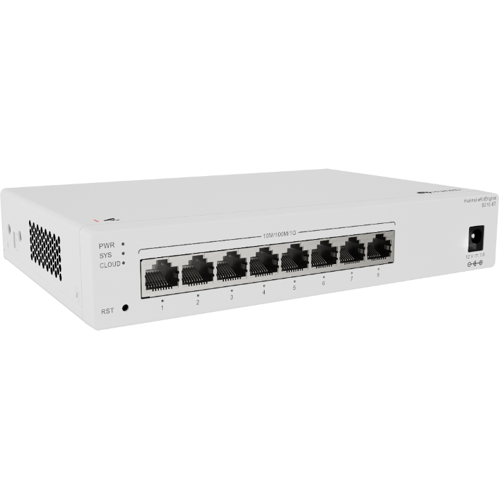 <b>Huawei eKit (S210-8T)</b><br>8個10/100/1000BASE-T 連接埠 交換機