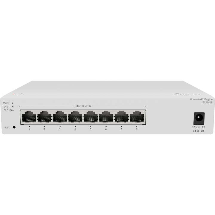 <b>Huawei eKit (S210-8T)</b><br>8個10/100/1000BASE-T 連接埠 交換機