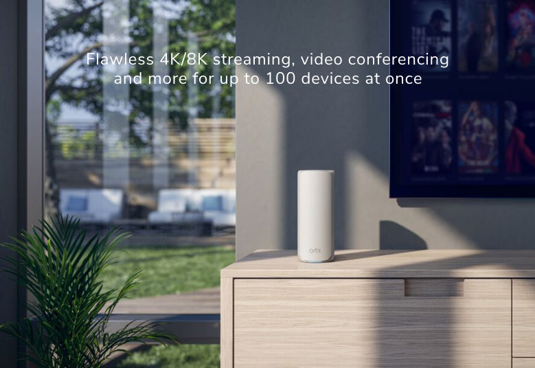 NETGEAR Orbi (RBE772) 三頻 BE11000 WiFi 7 Mesh 無線系統<br>(2件裝)