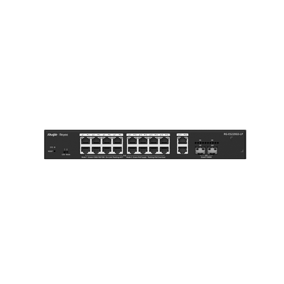 <b>Reyee (RG-ES220GS-LP) </b><br>20-Port 雲端管理 PoE+ (130W) 交換機 |16x1G PoE+ | 2x1G | 2xSFP