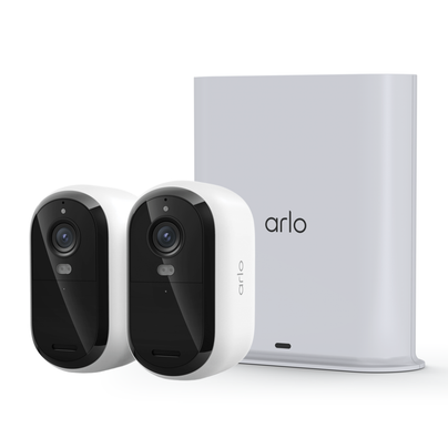 <b>Arlo Essential 3 (VMC3280+VMB4540)</b> <br>2K 無線網路攝影機 (雙鏡+Smart Hub 套裝)