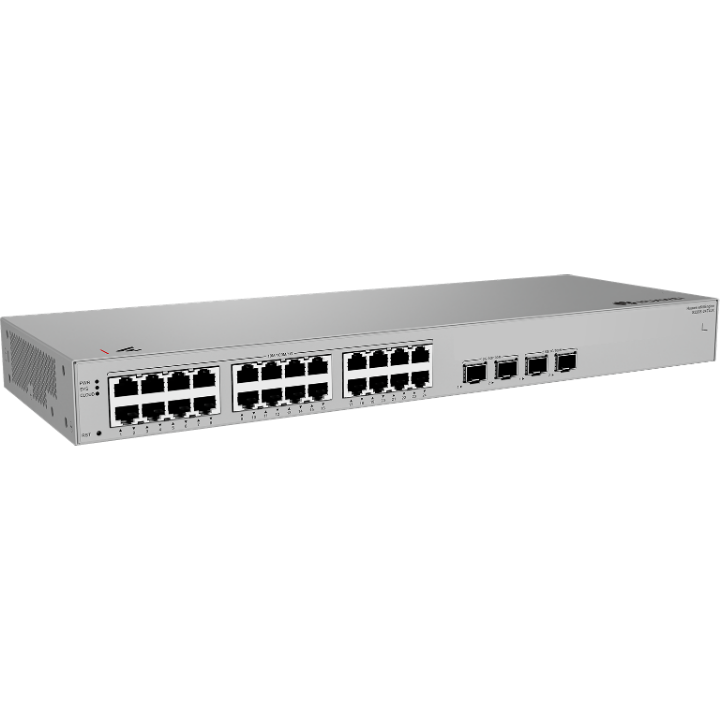 <b>Huawei eKit (S220S-24T4JX)</b><br>24埠 千兆L2 網管交換機(無風扇) | 2 x 10GE SFP+ | 2 x 2.5GE SFP