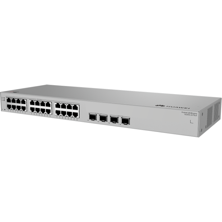<b>Huawei eKit (S220S-24T4JX)</b><br>24埠 千兆L2 網管交換機(無風扇) | 2 x 10GE SFP+ | 2 x 2.5GE SFP