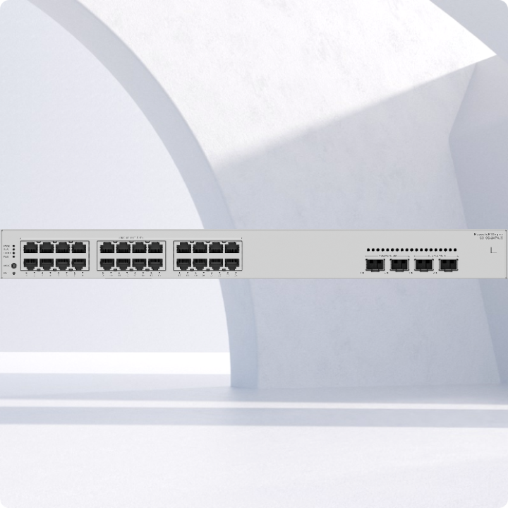 Huawei eKit (S310S-24P4JX) <br>L2+ 24 x 10/100/1000BASE-T PoE+ ports，2 x 10GE SFP+ ports，2 x 2.5GE SFP ports PoE+ 交換機 (400W)(智能風扇)