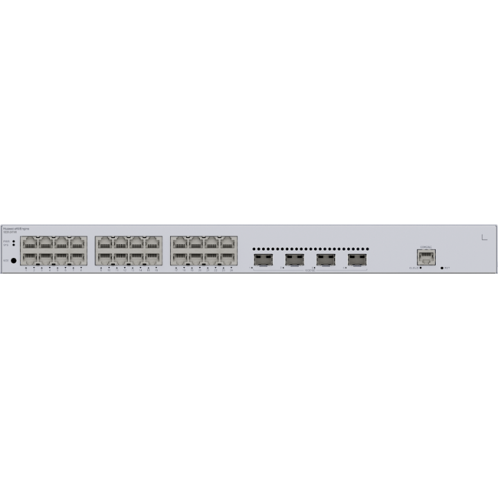 <b>Huawei eKit (S220-24T4X)</b><br>24埠 千兆L2 網管交換機(智能風扇) | 4 x 10GE SFP+