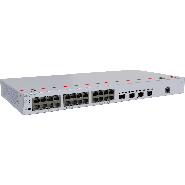 <b>Huawei eKit (S220-24T4X)</b><br>24埠 千兆L2 網管交換機(智能風扇) | 4 x 10GE SFP+