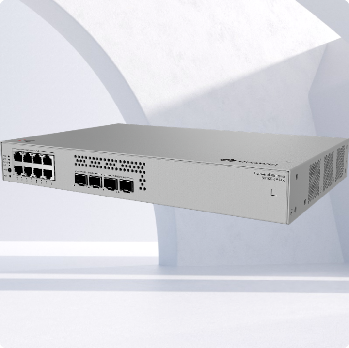 Huawei eKit (S310S-8P4JX) <br>L2+ 8 x 10/100/1000BASE-T PoE+ ports, 2 x 10GE SFP+ ports, 2 x 2.5GE SFP ports PoE+  交換機 (128W) (無風扇)
