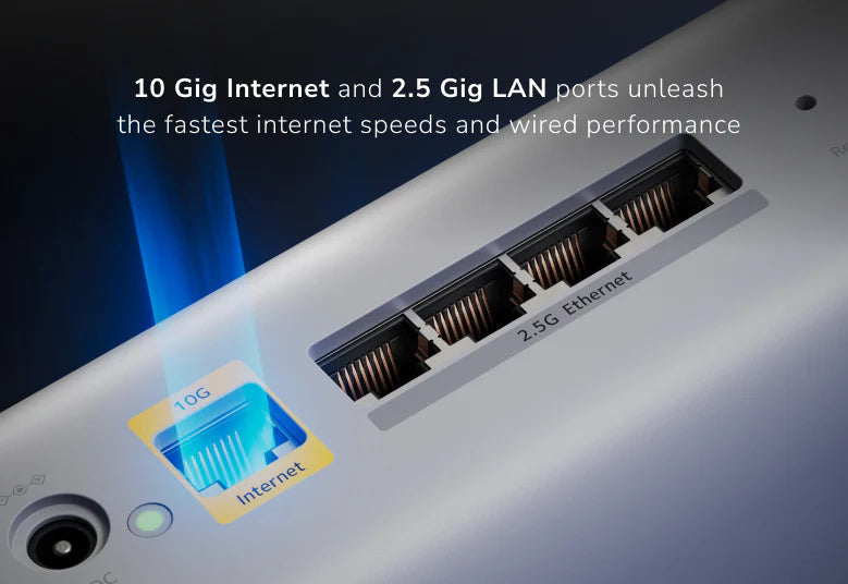 NETGEAR Orbi (RBE872) 三頻 BE21000 WiFi 7 Mesh 無線系統<br>(2件裝, 1主機+1分機)