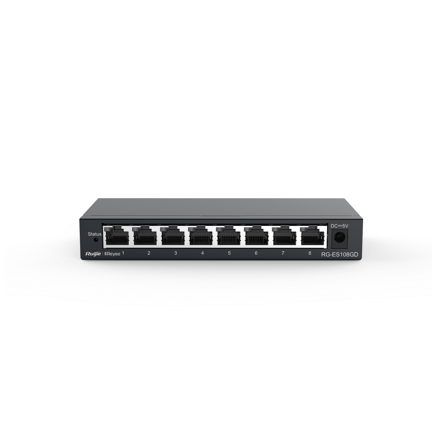 RG-ES108GD, 5-port 10/100/1000 Mbps 非網管交換機 (金屬外殼)