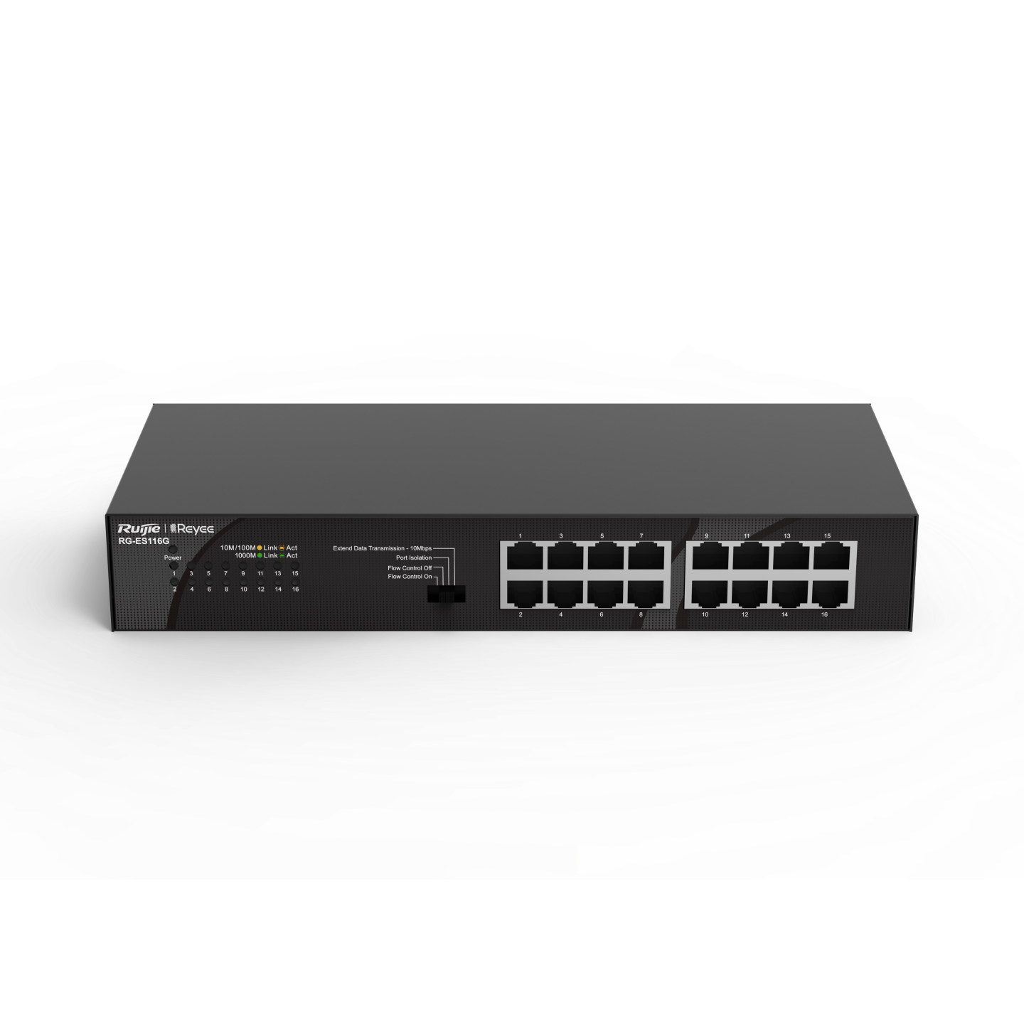 RG-ES116G，16端口10/100/1000Mbps 非網管非交換機