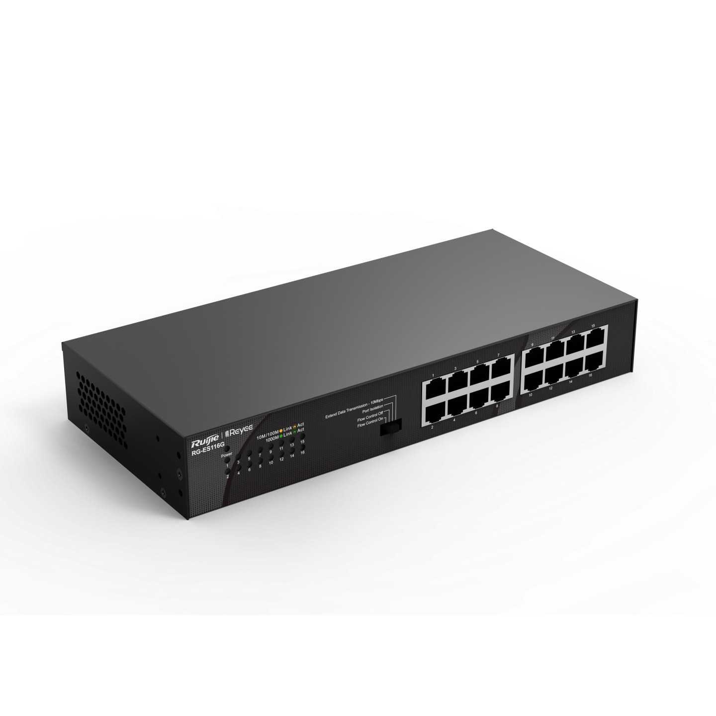 RG-ES116G，16端口10/100/1000Mbps 非網管非交換機