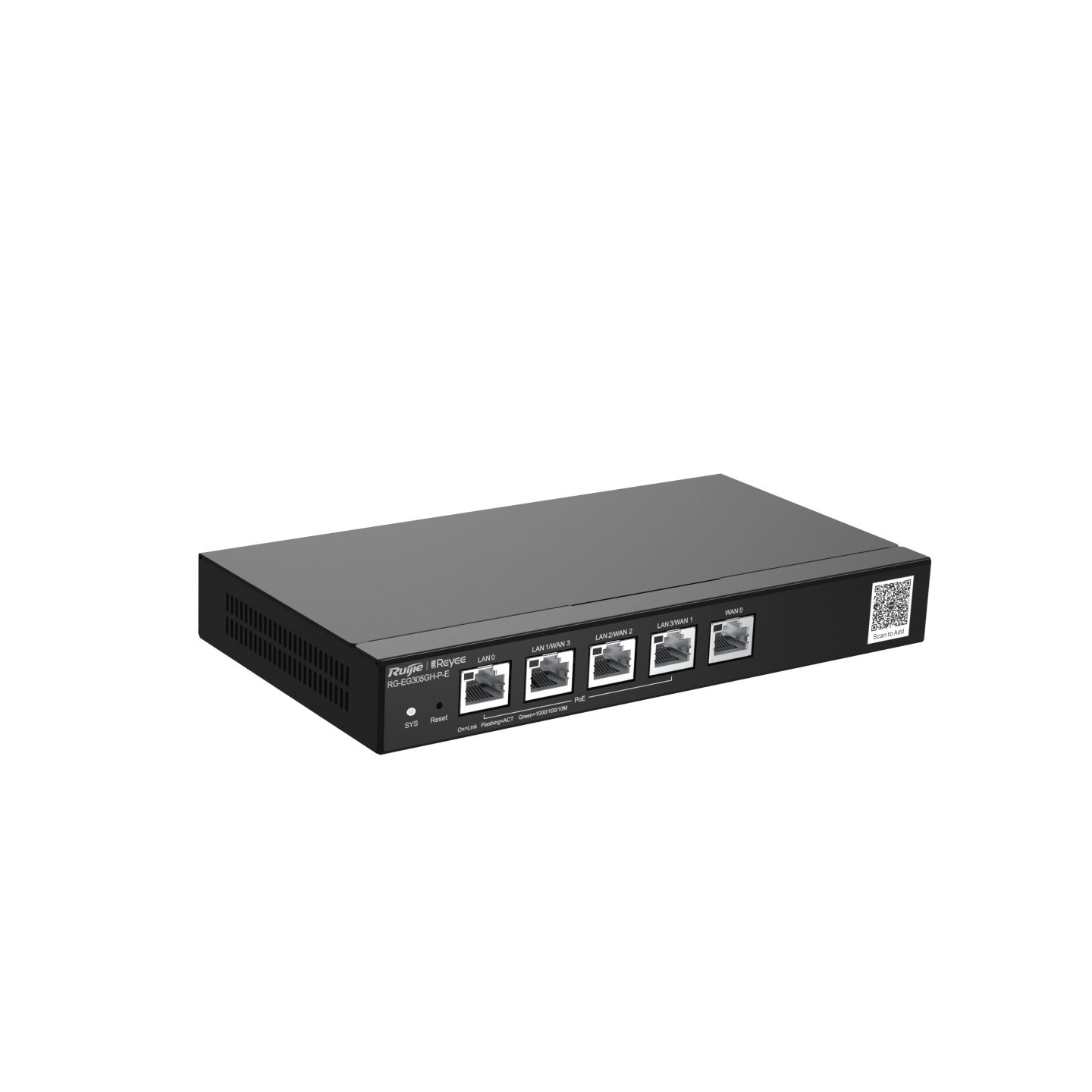 RG-EG305GH-P-E, Reyee 5-Port 高性能PoE路由器